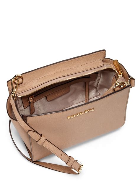 michael kors dark khaki selma bag|Michael Kors selma medium satchel.